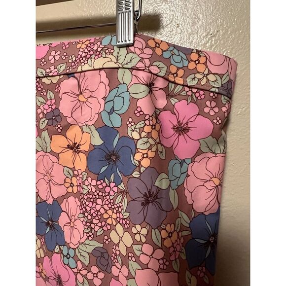Wild Fable Swim Bottom Pink Blue Multi Floral High Waist Women's Plus Sz 3X NWT - Picture 7 of 8
